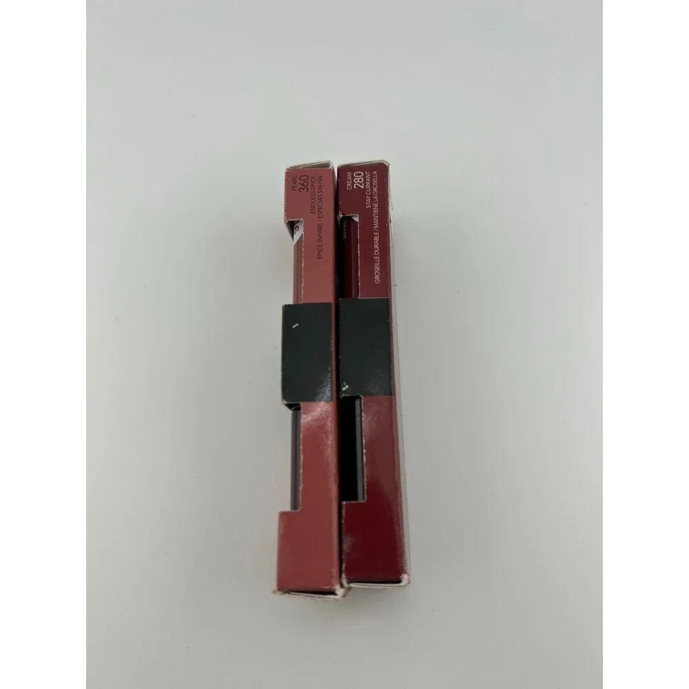 Lot of 2 Revlon ColorStay Longwearing Gloss Lipstick #360 Pearl #280 Cream